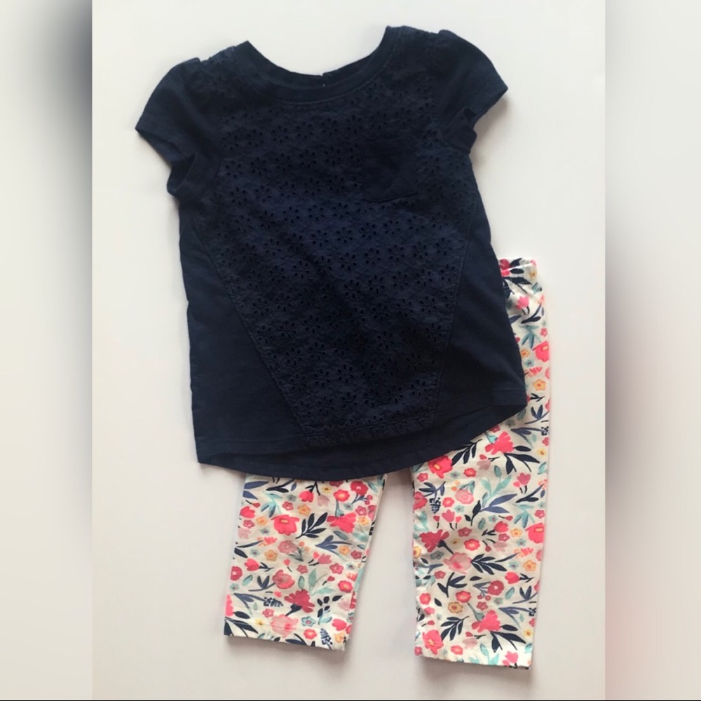 Eyelet Tee & Leggings